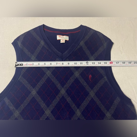 Payne Stewart Mens Sweater Vest Medium Golf Diamond Pattern - Picture 2 of 8